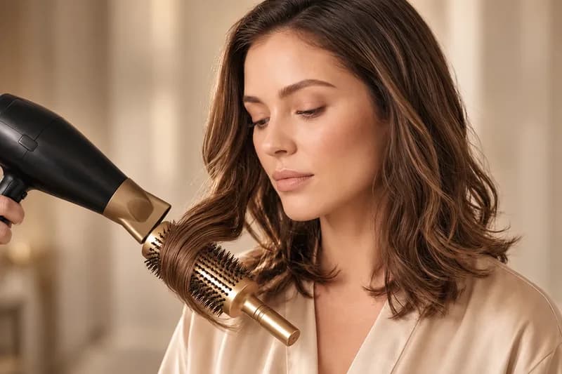 Coafură realizată profesional într-un salon